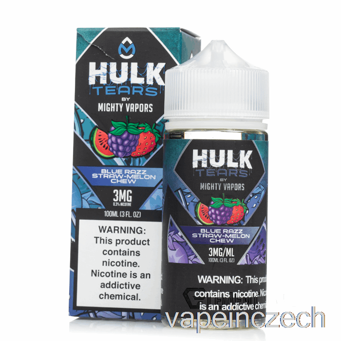 Blue Razz Slaměný Meloun žvýkací - Hulk Slzy - 100 Ml 0mg Vape Bez Nikotinu